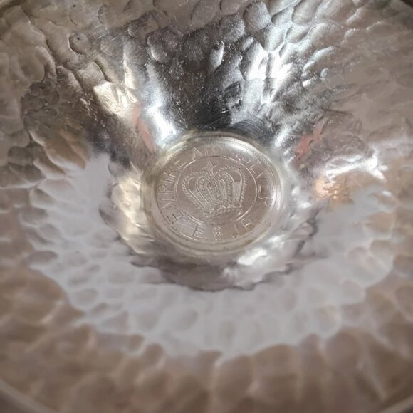 EMPIRE ART SILVER E & JB Lot of 5  METAL HAMMERED GOBELETS OR STEMED CUPS - Picture 3 of 3